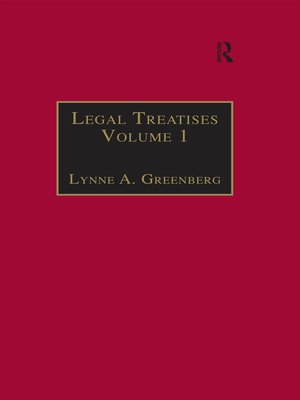 cover image of Legal Treatises